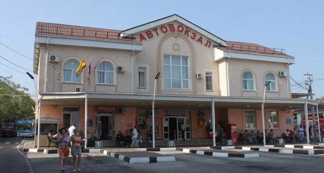 Вид на автовокзал Новороссийка