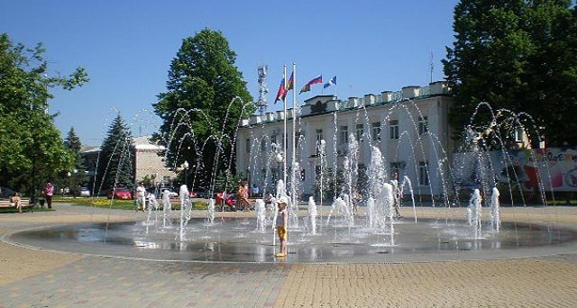 Центральная площадь в Белореченске