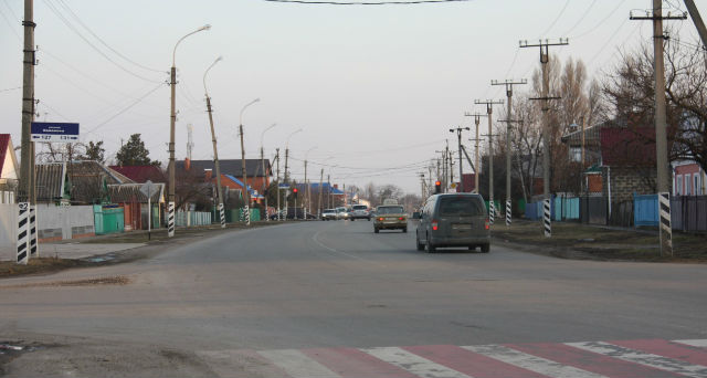 Улица в городе Тимашевск